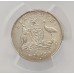 AUSTRALIA 1918 . SIXPENCE . PCGS AU55